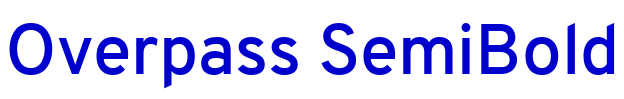 Overpass SemiBold шрифт